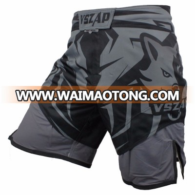 Wholesale OEM Man Polyester Stain Gym Belt Plain Short MMA Shorts